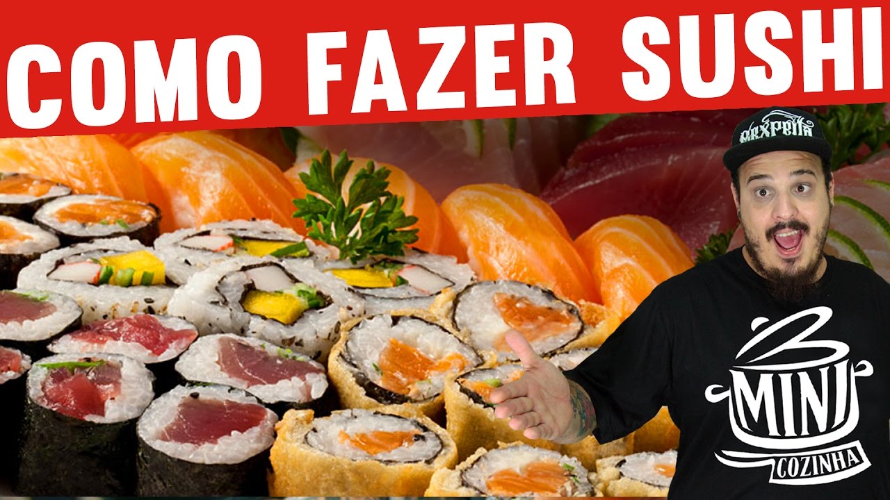 Como Fazer Sushi (roll) | Comida Japonesa | #MINICOZINHA