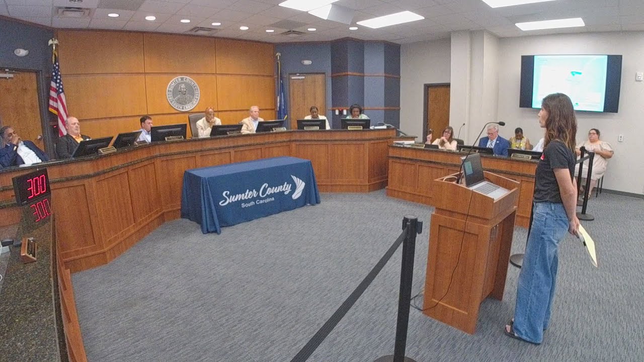 July 22, 2025, Sumter County Council regular meeting
