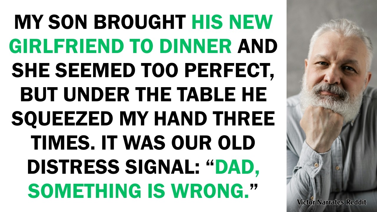 My Son Brought His New Girlfriend To Dinner And She Seemed Too Perfect, But Under The Table He...