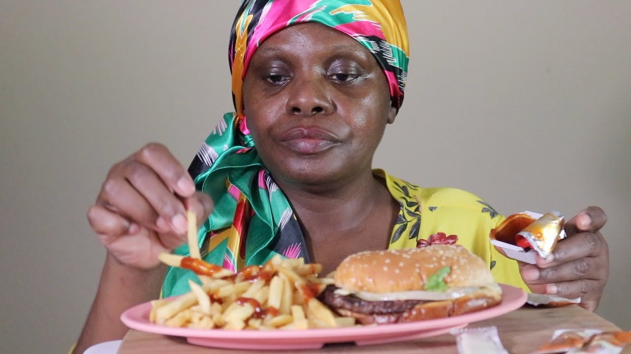 WHOOPER/FRIES/CHEESE CAKE ASMR EATING SOUNDS