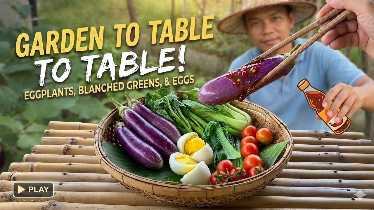 🌿 Garden to table: Fresh & simple Cooking 🍆🥚
