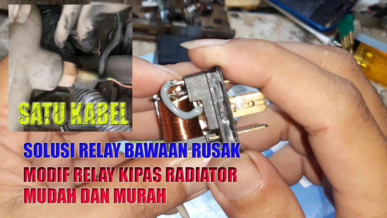 modifikasi relay kipas radiator mobil//starlet//corolla