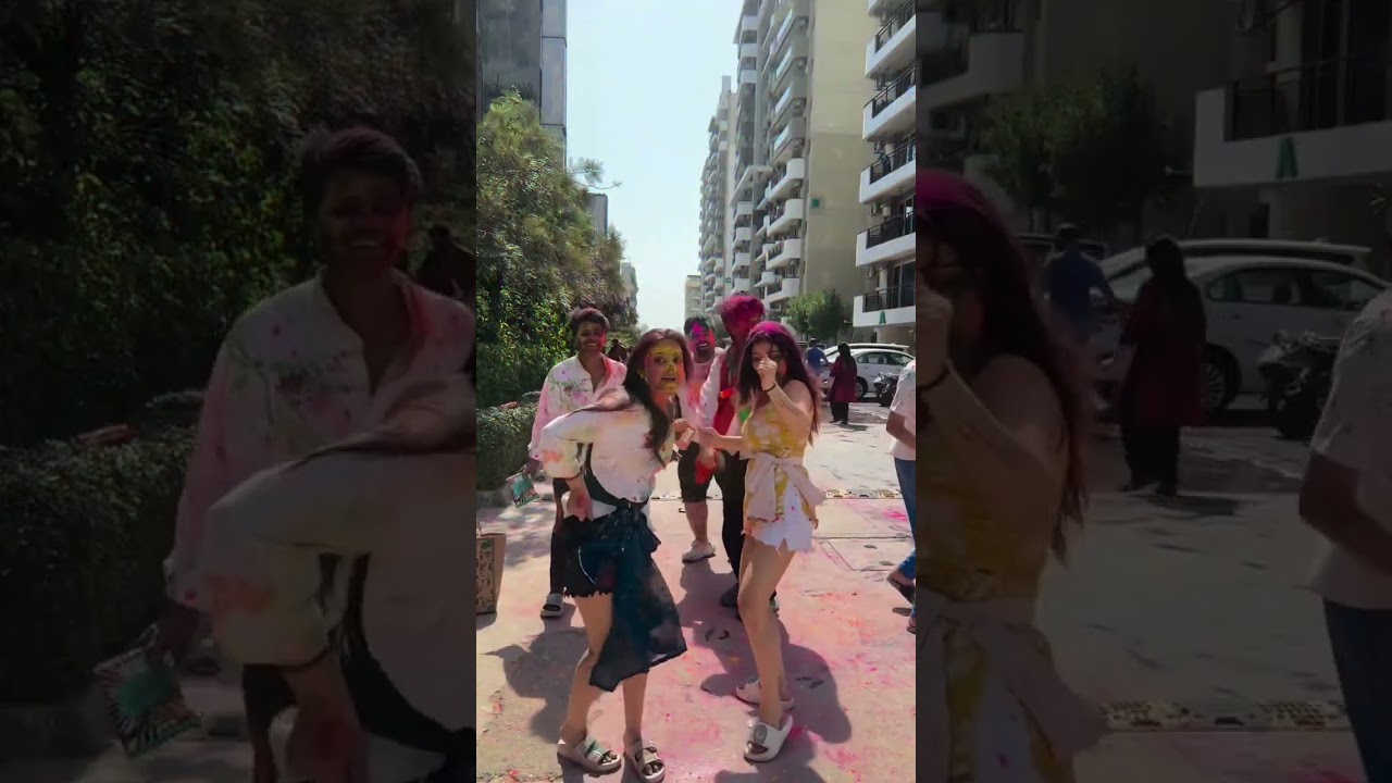 January's first Holi @mrandmrsChoudhary