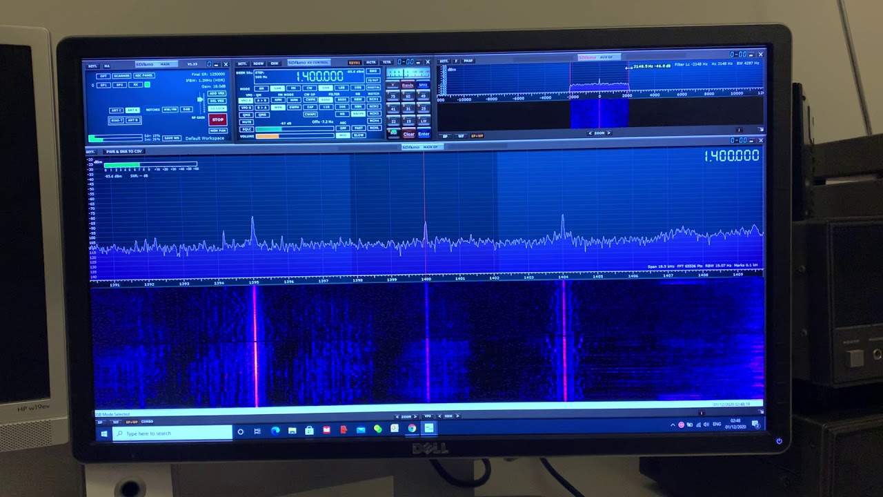 Wellbrook ALA1530 magnetic loop: comparing indoor and outdoor reception: 1400 kHz Carriacou, Grenada