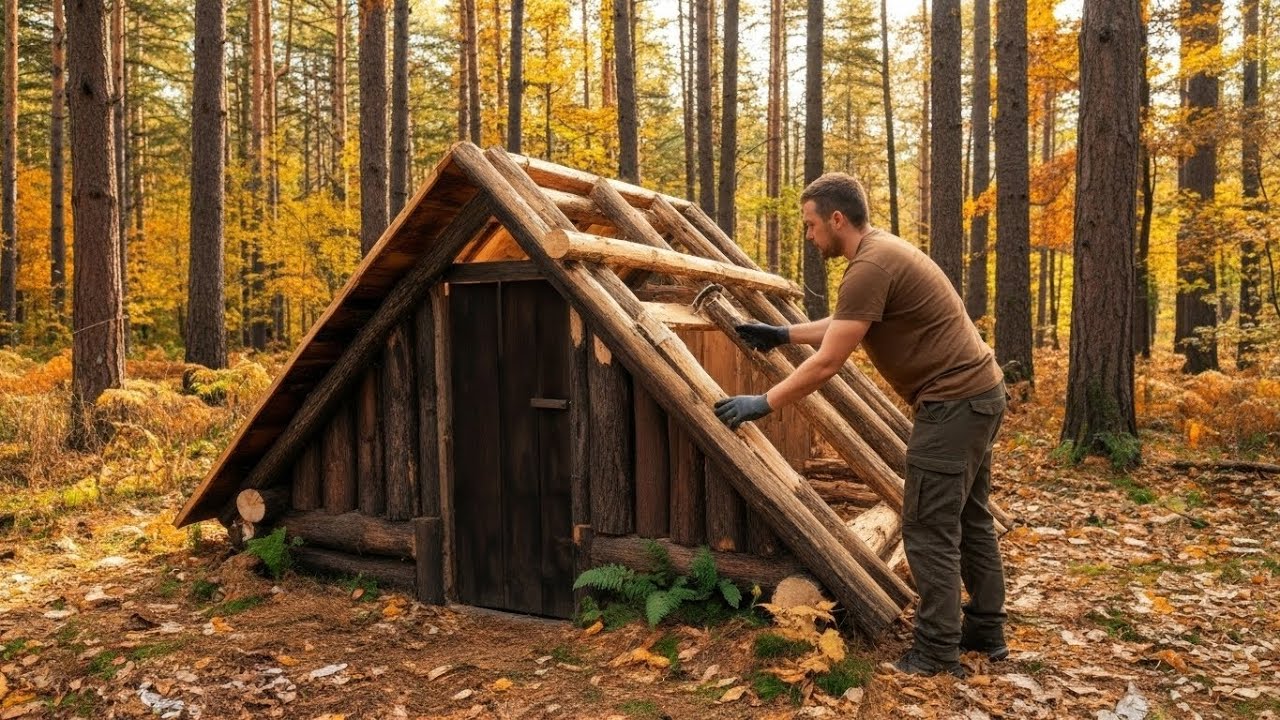 Solo 30-Day Survival Shelter Build: Start to Finish
