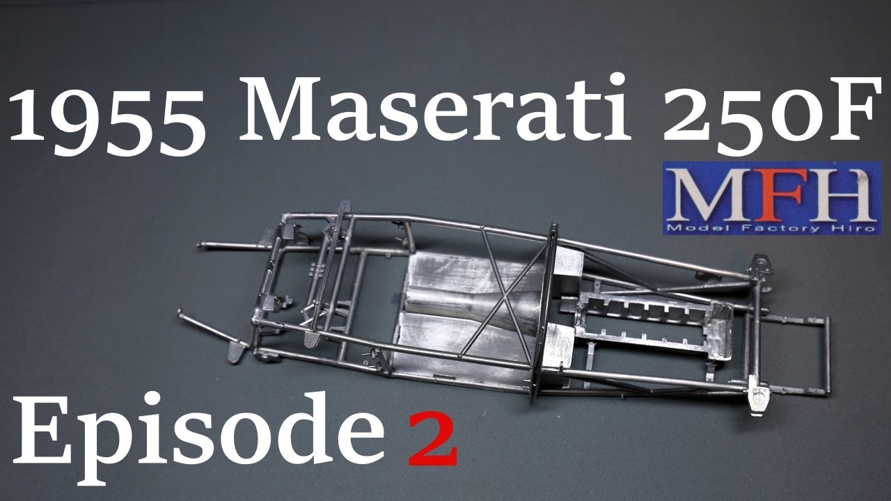 Model Factory Hiro 1/12 Maserati 250F Streamliner build part 2