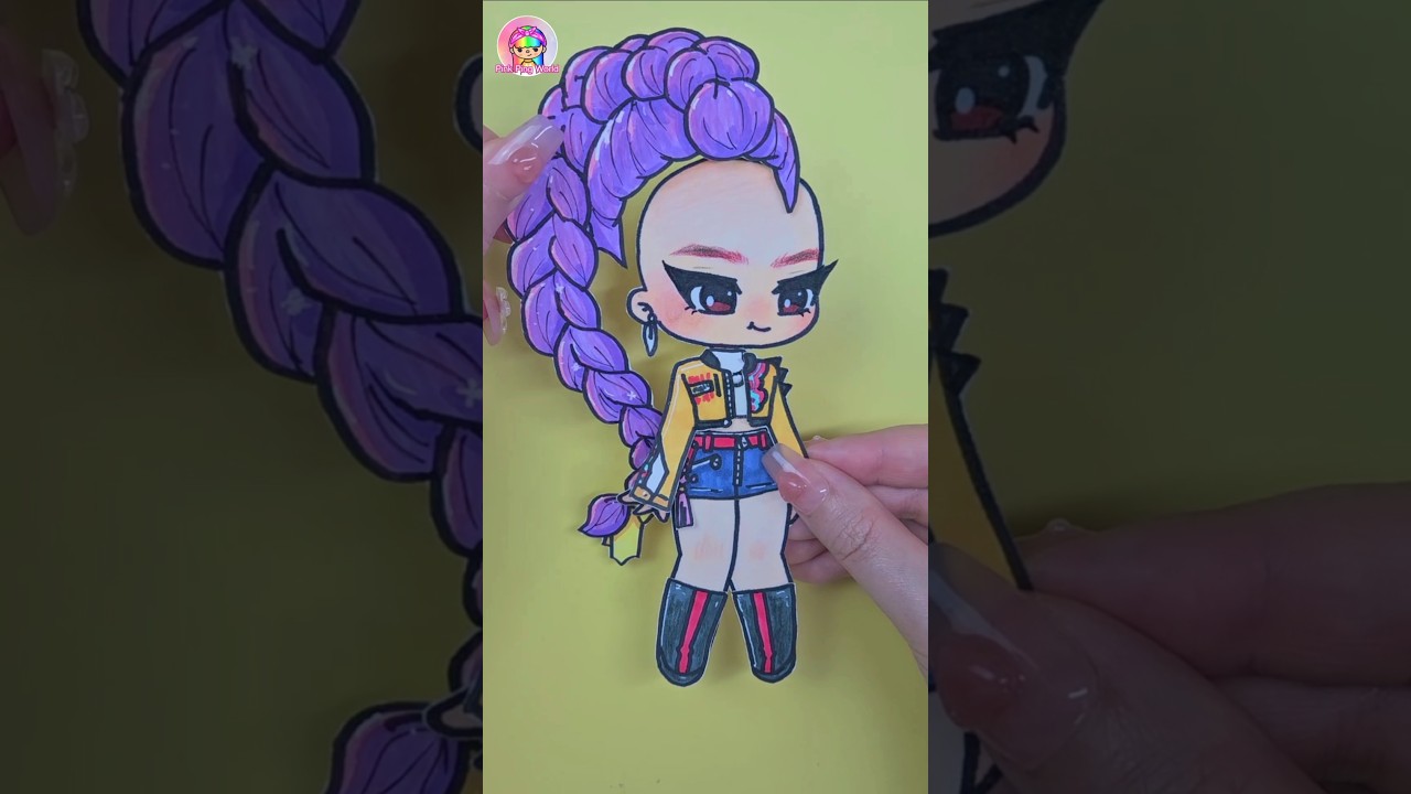 Kpop demon hunters Rumi Gacha Drawing 