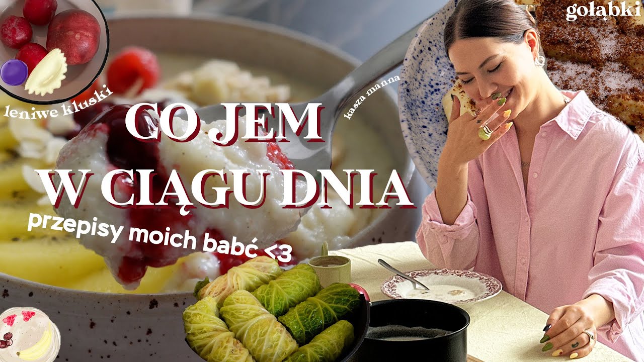 DZIEŃ JEDZENIA dań moich BABĆ 🥞🍛 // najlepsze gołąbki / szybkie leniwe / budyniowa kasza manna