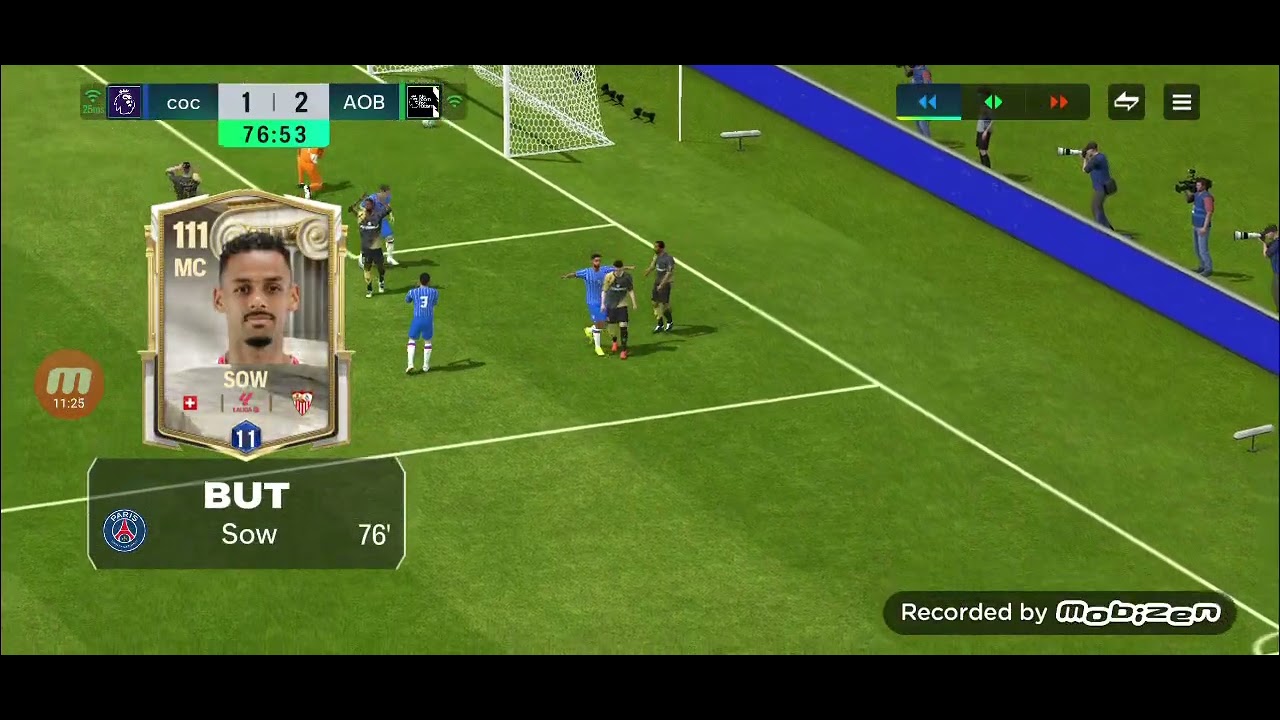 Je joue à FC mobile