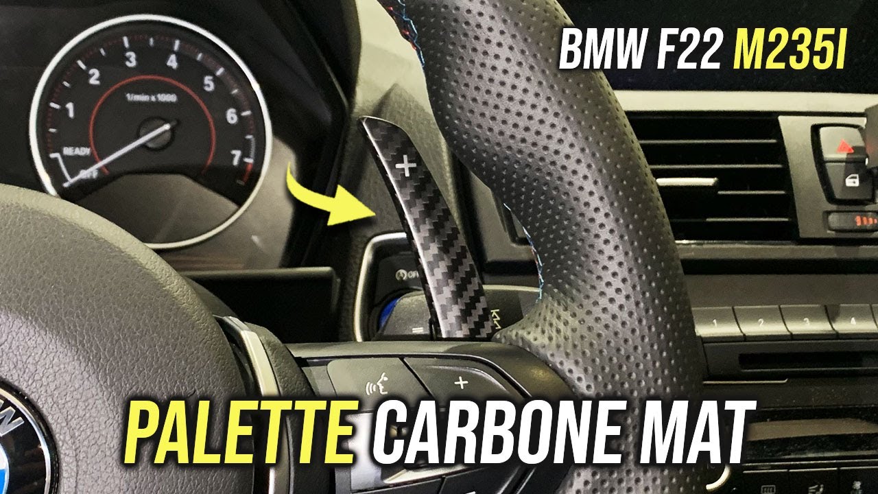 Montage de palettes en fibre de carbone mat ! (BMW F20, F21, F22, F80, F82...)