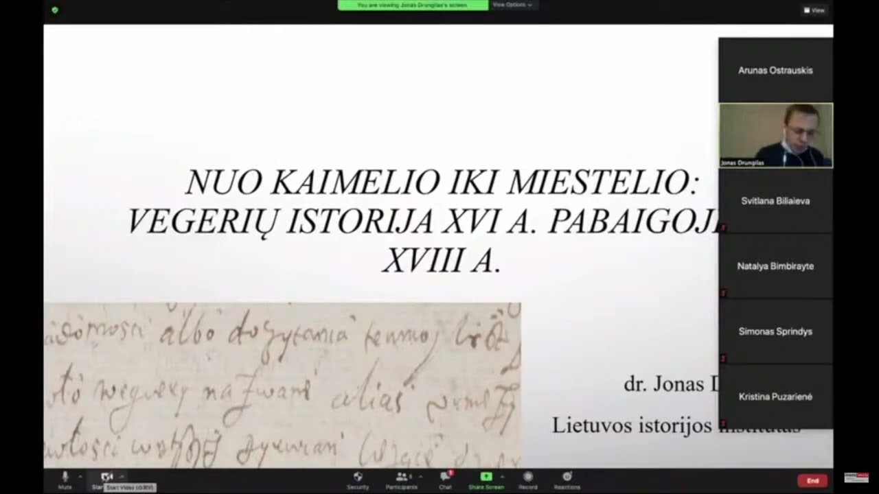 NUO KAIMELIO IKI MIESTELIO: VEGERIŲ ISTORIJA XVI a. antros pusės – XVIII a.