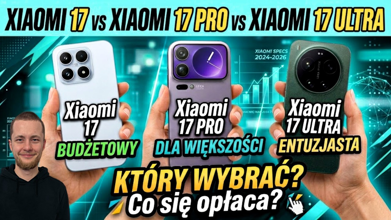 Xiaomi 17 vs 17 Pro vs 17 Ultra &ndash; por&oacute;wnanie. Specyfikacja, plusy/ minusy i kt&oacute;ry warto kupić!