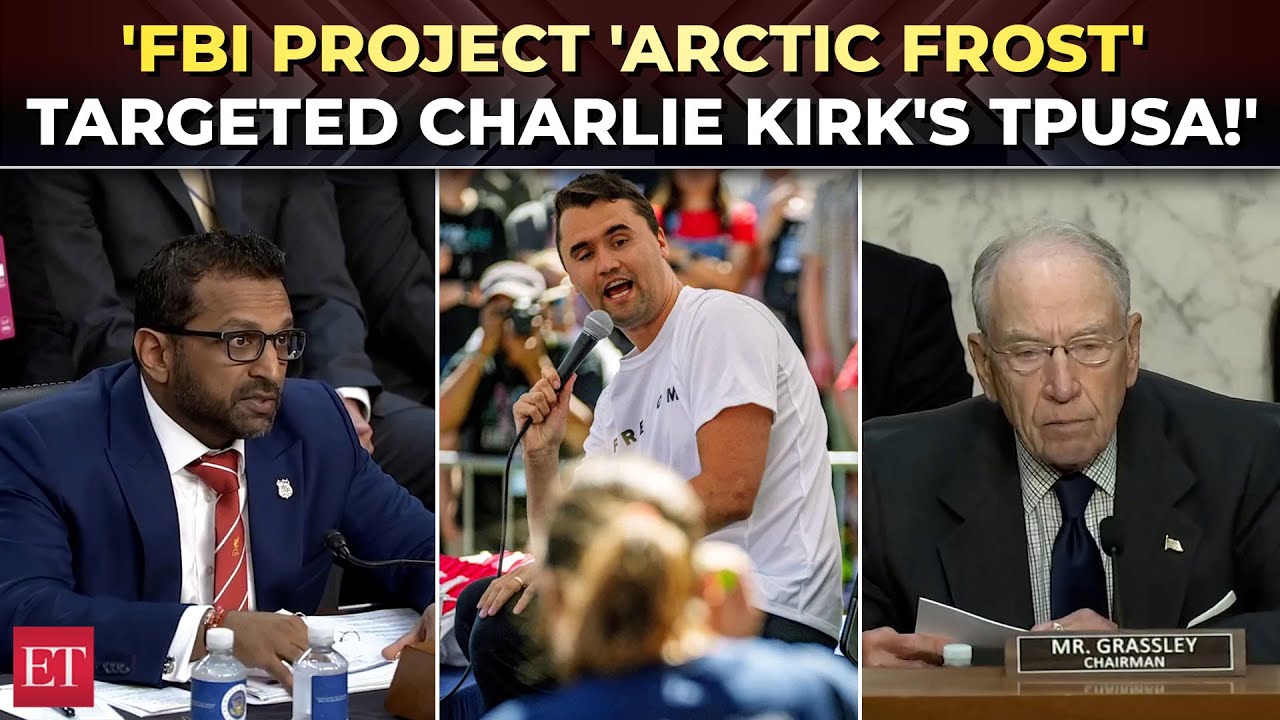 'FBI targeted Charlie Kirk’s TPUSA…': Grassley drops 'Arctic Frost' bombshell at Kash Patel hearing