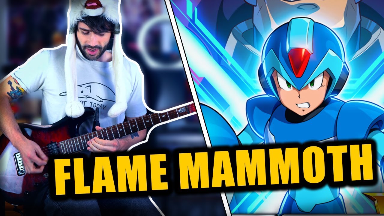 Mega Man X - Flame Mammoth on Guitar