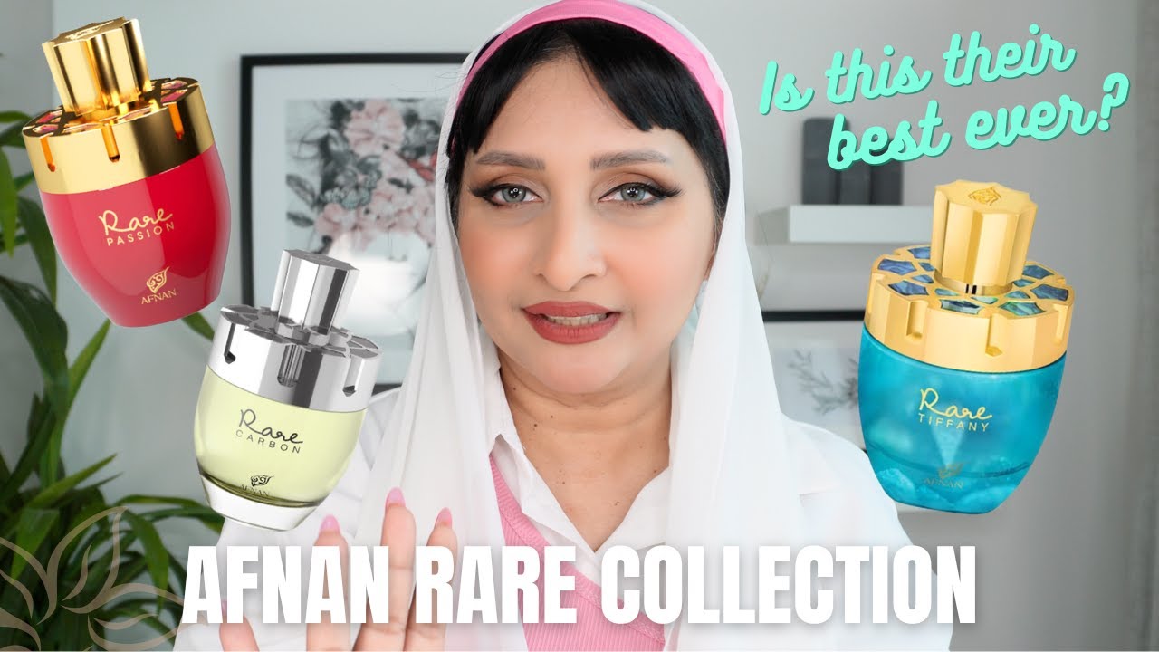 MIDDLE EASTERN PERFUME HAUL - AFNAN RARE TIFFANY, RARE PASSION & RARE CARBON #simsquad