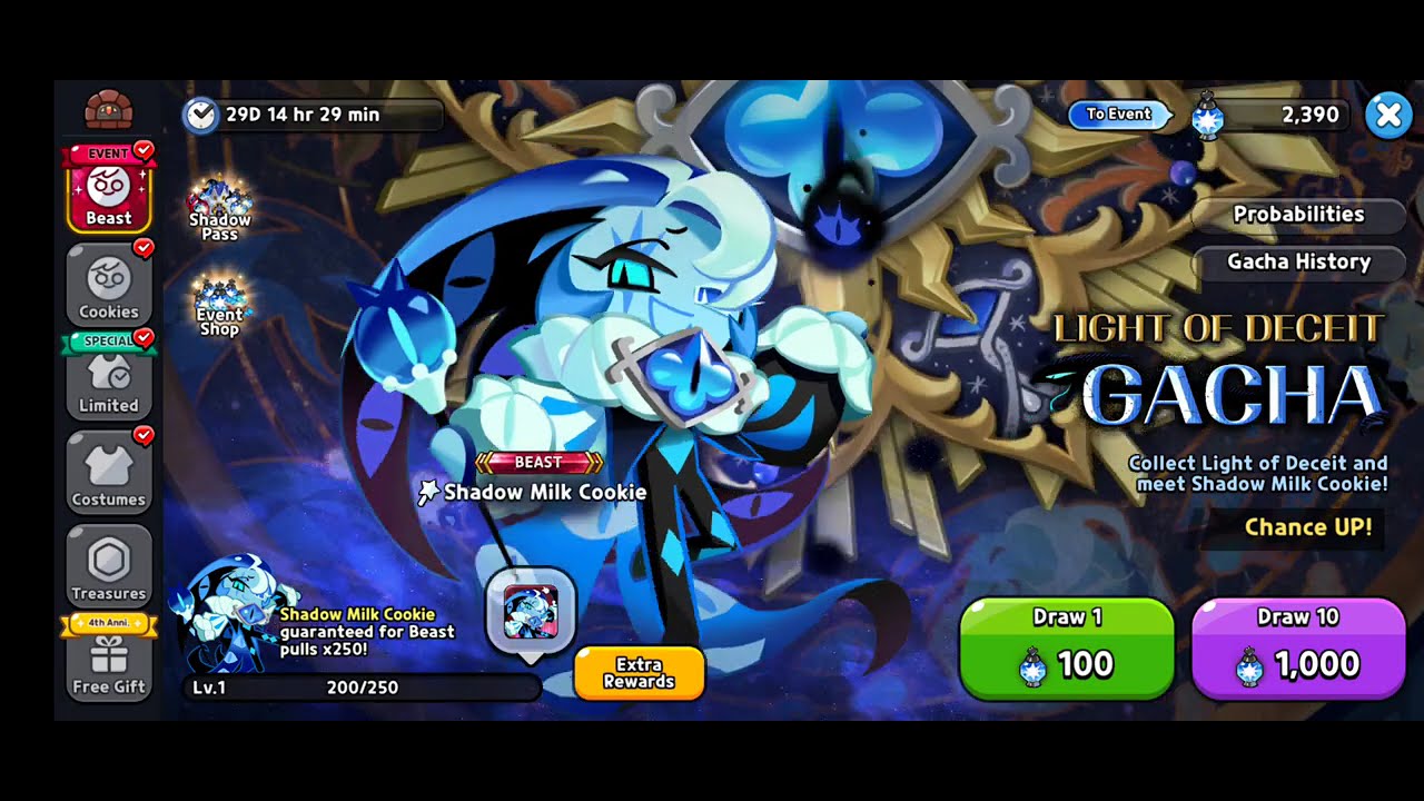 1 Hour 'Beast Gacha Shadow Milk Cookie #2' Music Soundtrack OST Cookie Run Kingdom