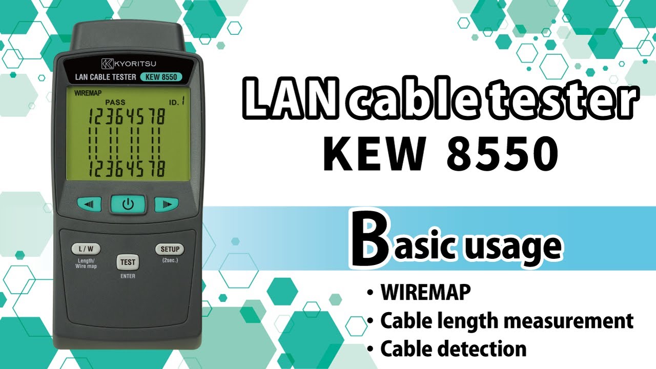Basic Usage of a LAN CABLE TESTER KEW 8550
