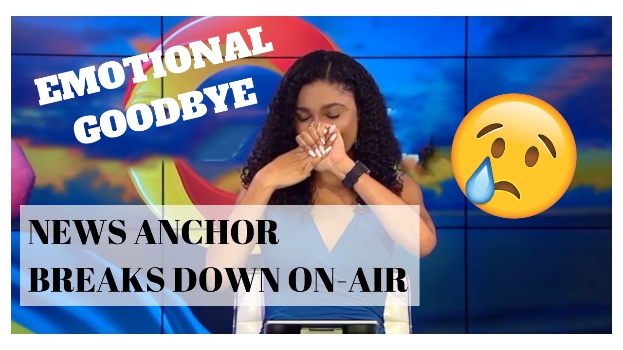 News Anchor Crying On Air | Emotional Goodbye | The Kristina Love