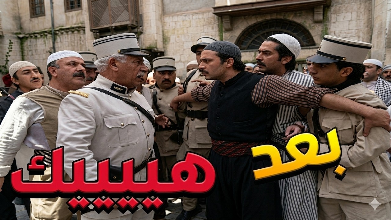 باب الحارة  ـ  معتز وقف بوجه الدرك لمااا كانوا بدهم ياخدو أخوه عصام عالمخفر