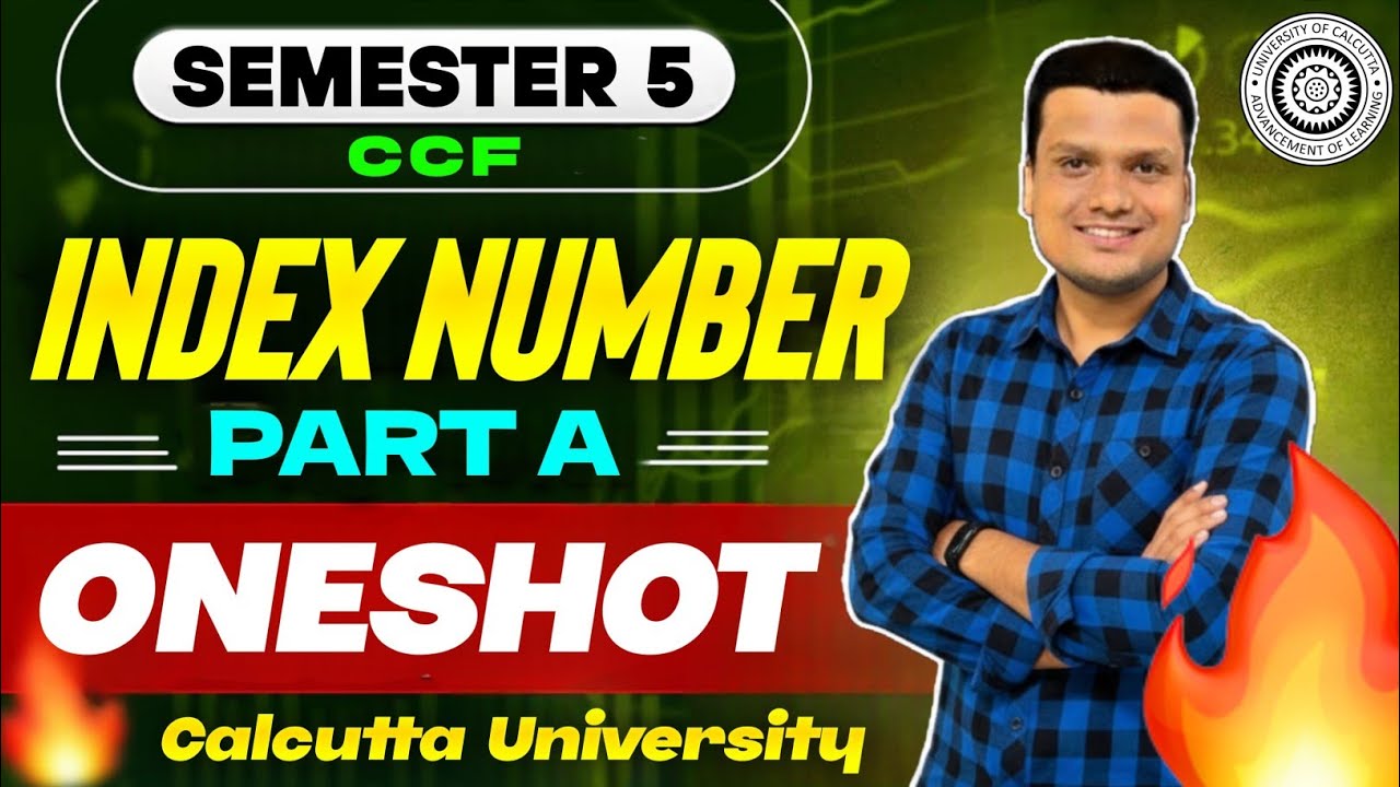Index Number | Part -A | Maths And Stats|One shot | Bcom Sem-5 | Calcutta University 