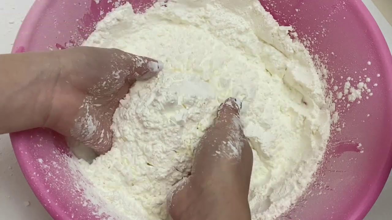 asmr cornstarch powder play part 2 | squeaky noises