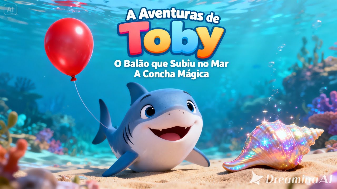 Toby e o Balão que Subiu no Mar E Toby e a Concha Mágica