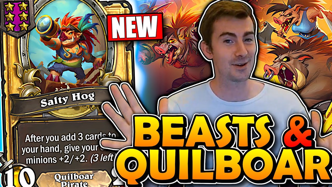 *NEW* Beast/Quilboar Reveal! | Hearthstone Battlegrounds Season 9