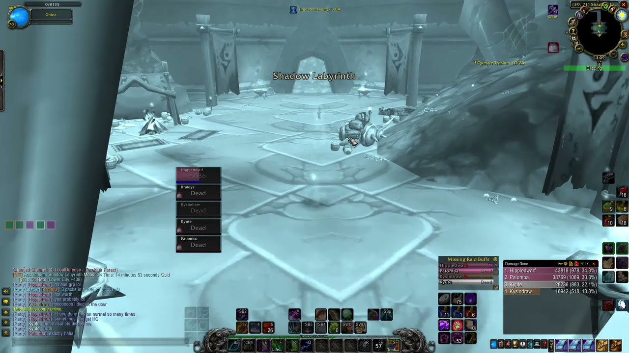 WoW: TBC - Heroic Shadowlabs - Lvl 70 Resto Druid POV