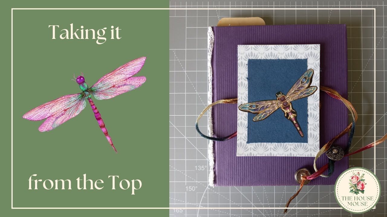 The Purple Journal, Part 2: Let's Make a Removable Topper! #craftwithme #junkjournal #wip