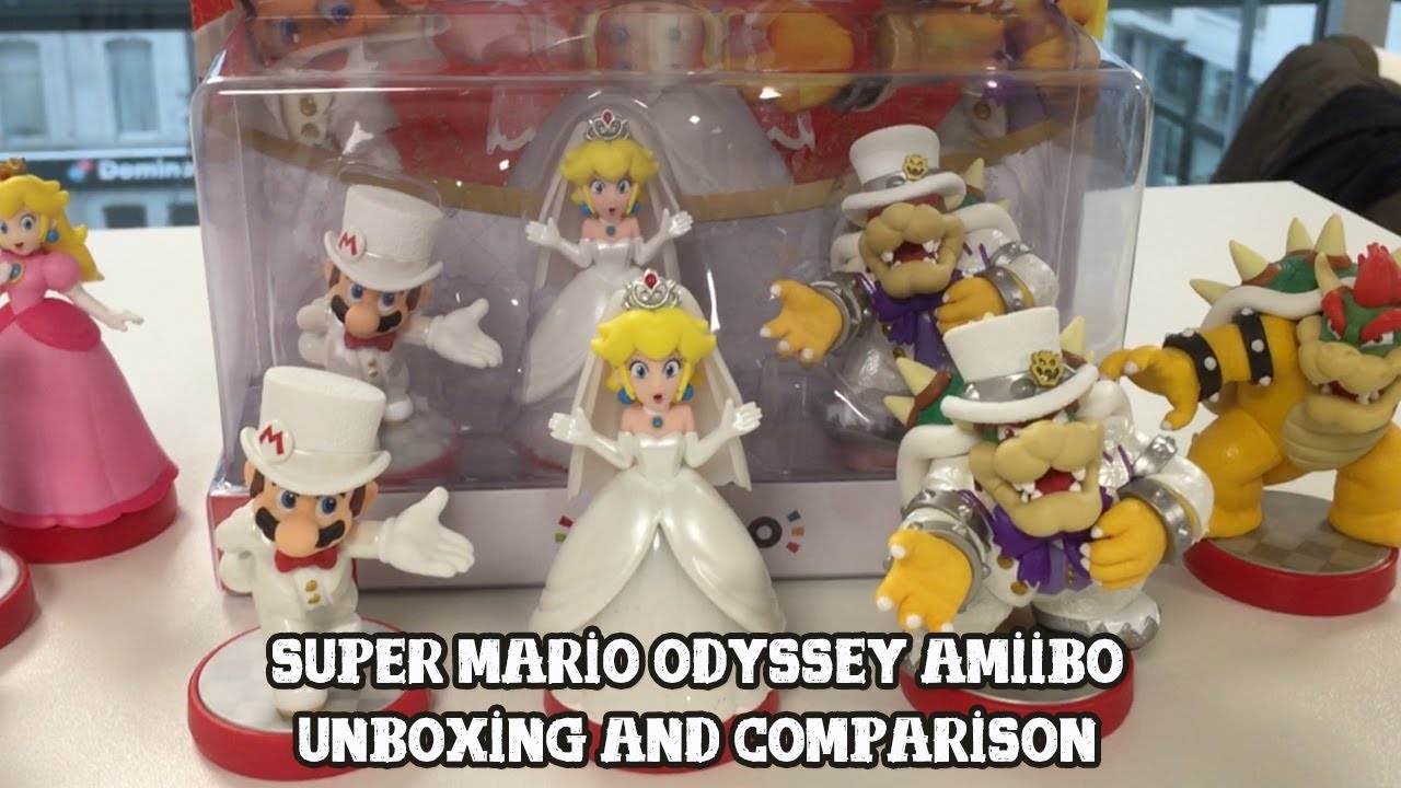 [Amiibo] Super Mario Odyssey - Wedding Line - Unboxing and comparison