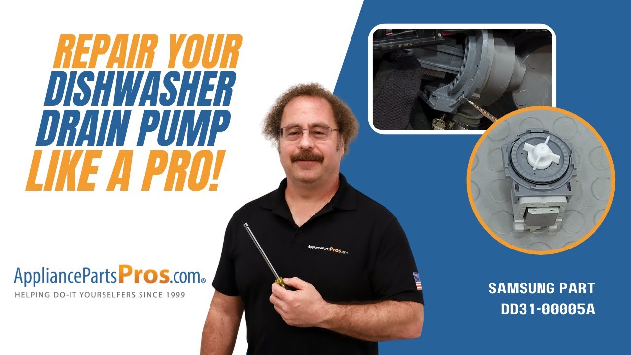 How To Replace: Samsung Dishwasher Drain Pump DD31-00005A