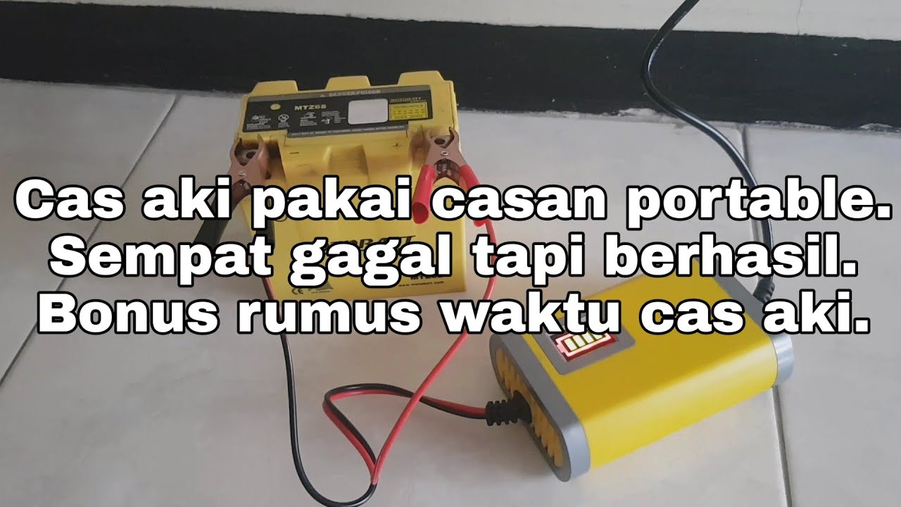 NGECAS AKI PAKAI CHARGER AKI PORTABLE MURAH