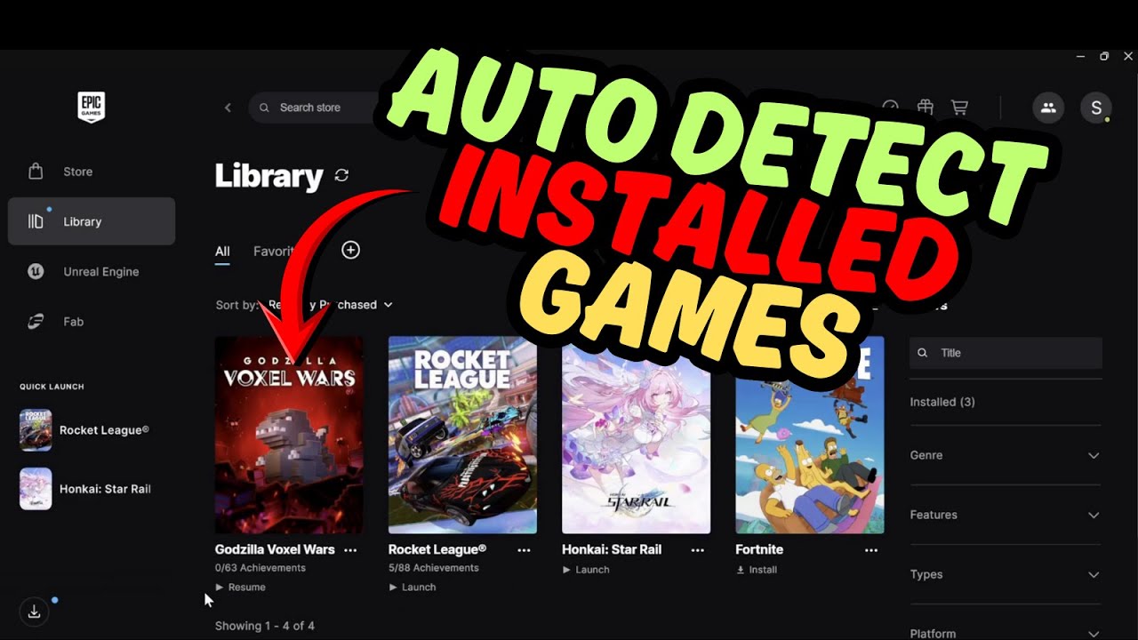 Как БЫСТРО ДОБАВИТЬ уже установленную игру в Epic Games Launcher!