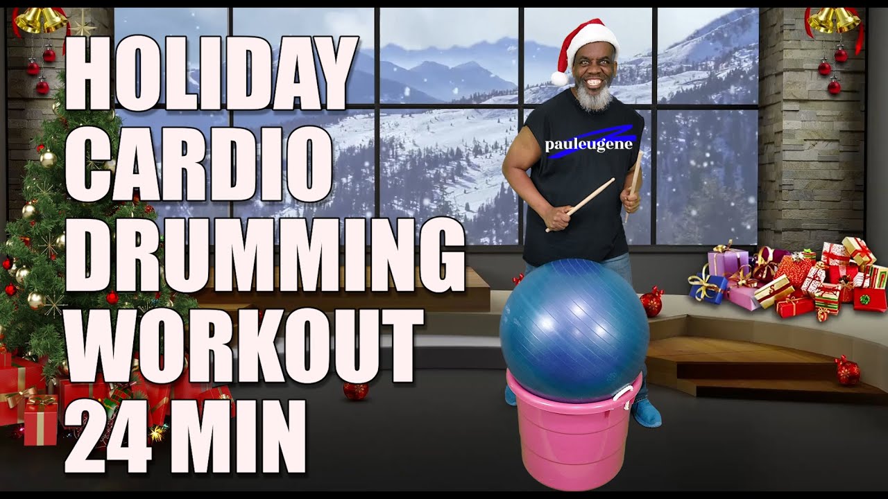 Get a Low Impact Holiday Cardio Drumming Workout That's Mixes Walk & Dance | Seniors Friendly!