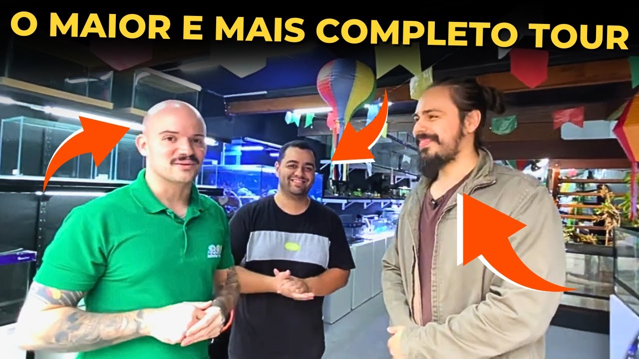 🔴TOUR CABULOSO E COLOSSAL PELA LOJA ECOTOP COM @exoticosdothiago E @MONSTERAQUABRASIL