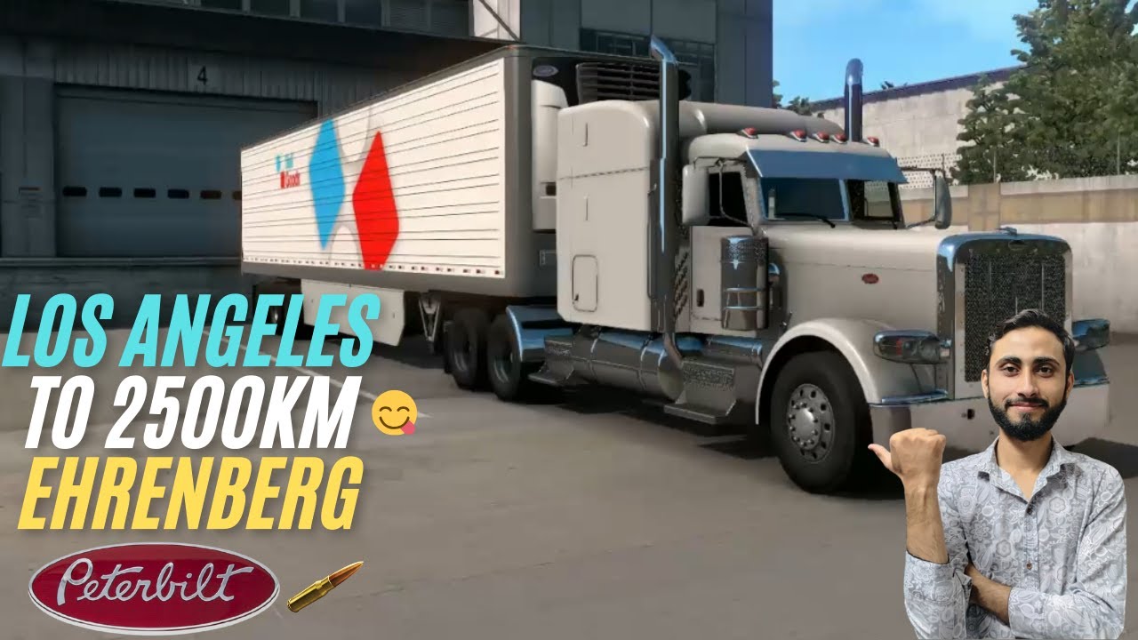 TVS product loaded trailer delivery location 2500km with peterbilt#simulator #eurotrucksimulator