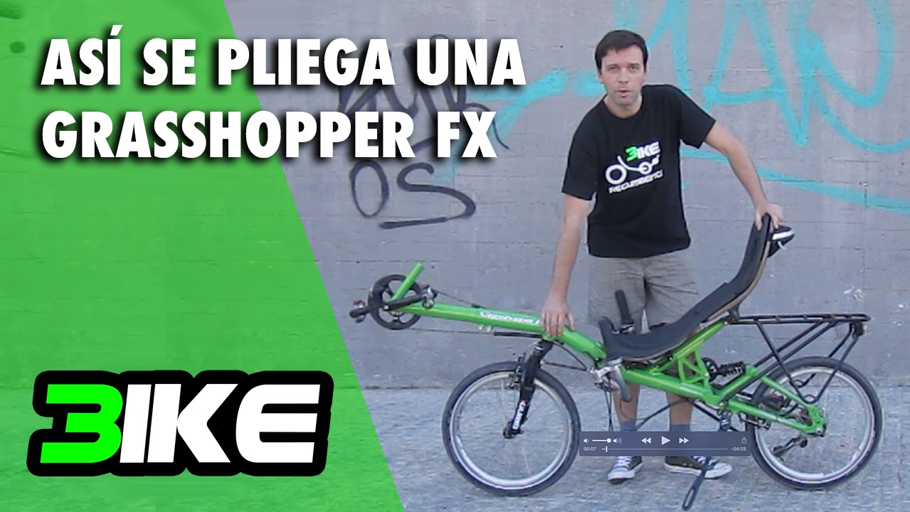 Así se pliega una bicicleta reclinada Grasshopper FX - This is how you fold a Grasshopper FX