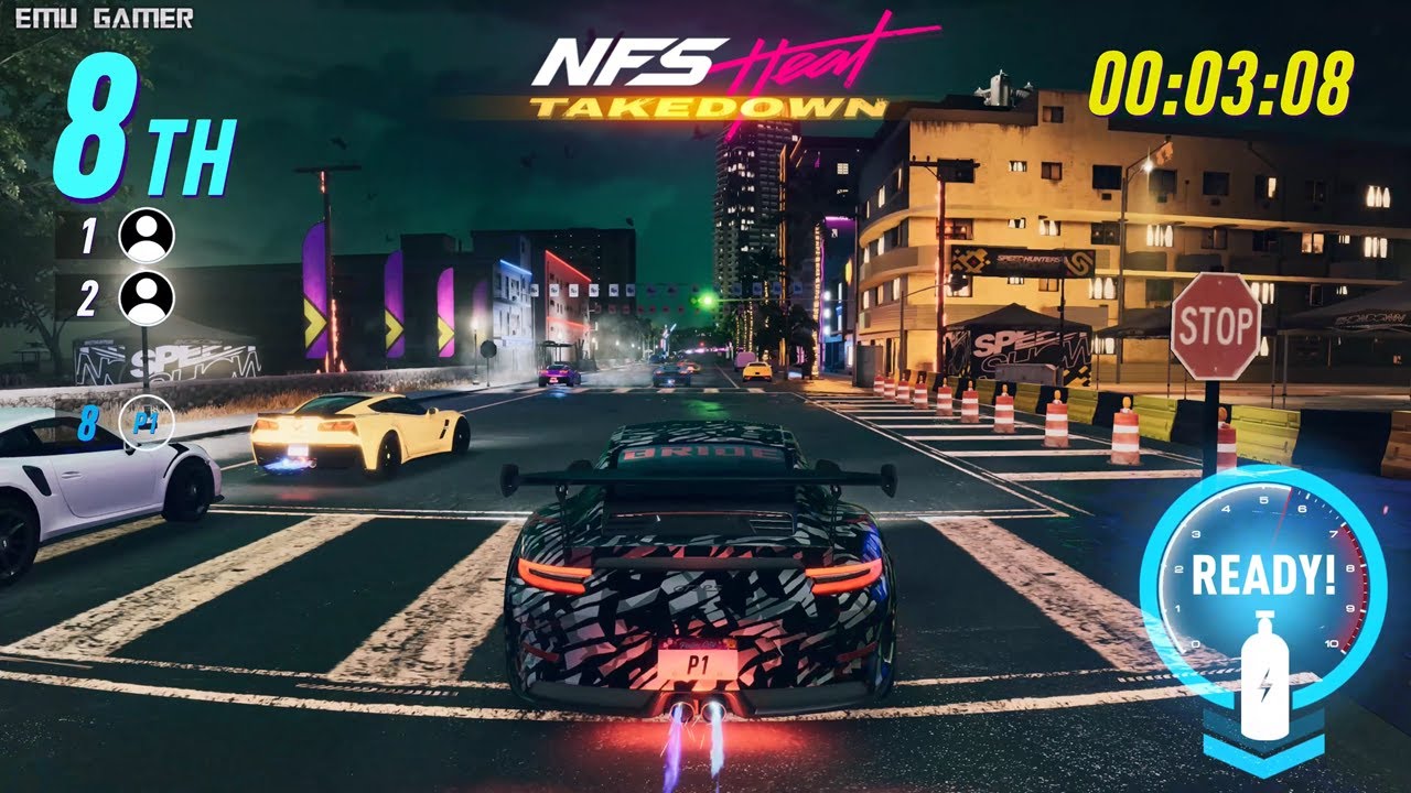 NFS Heat Takedown Arcade - Full Playthrough (audio Fix/input fix) (Teknoparrot)