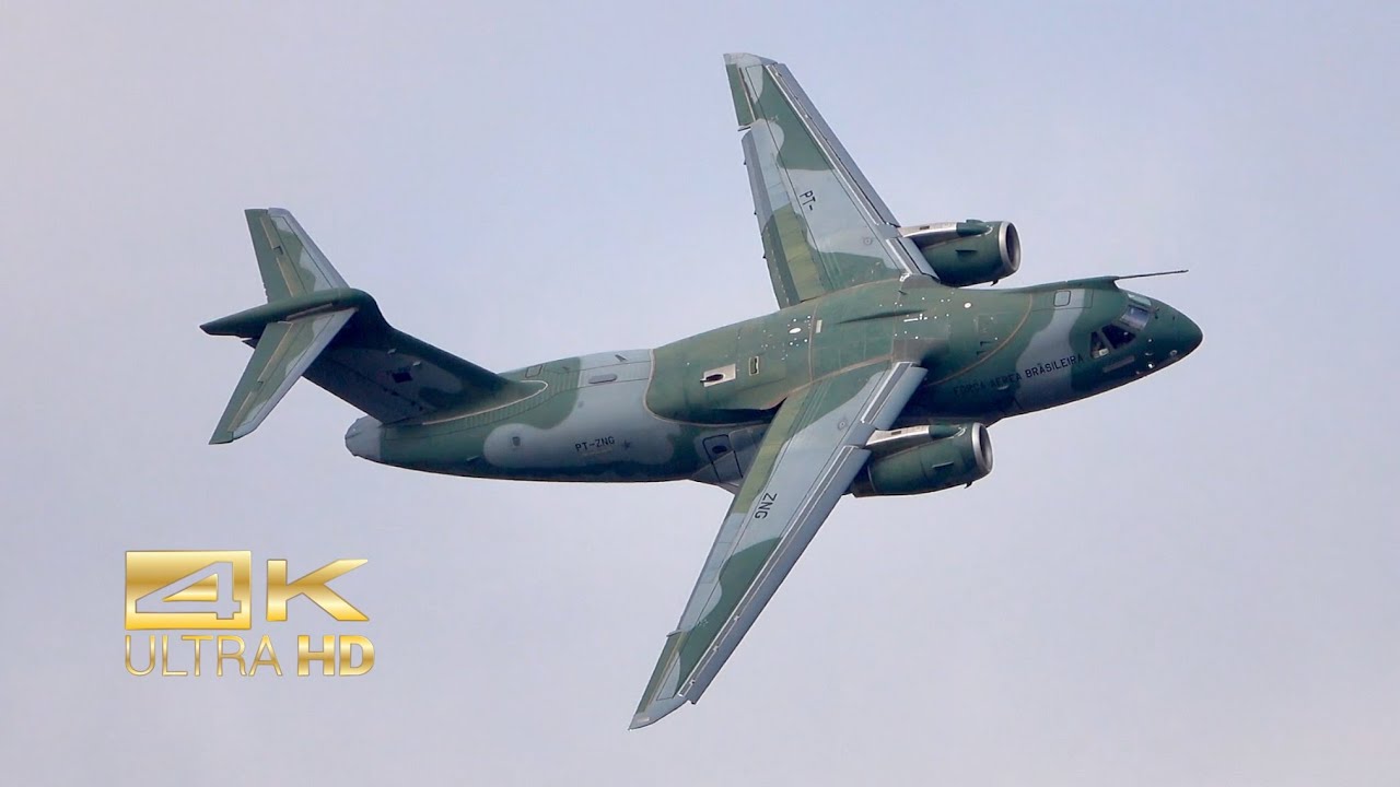 Embraer KC-390 from the Brazilian Air Force PT-ZNG flying Display at RAF Fairford RIAT 2024 AirShow