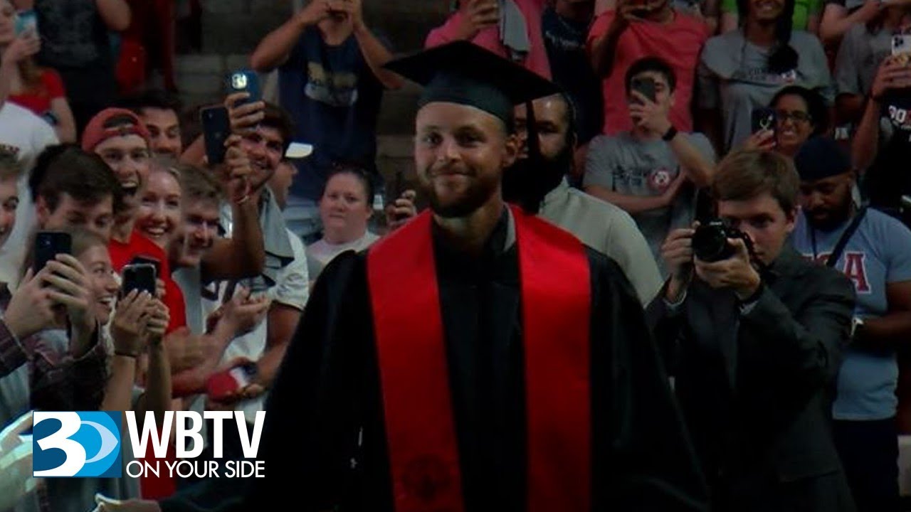 Davidson College Retires NBA champ Stephen Curry’s No.  30 jersey
