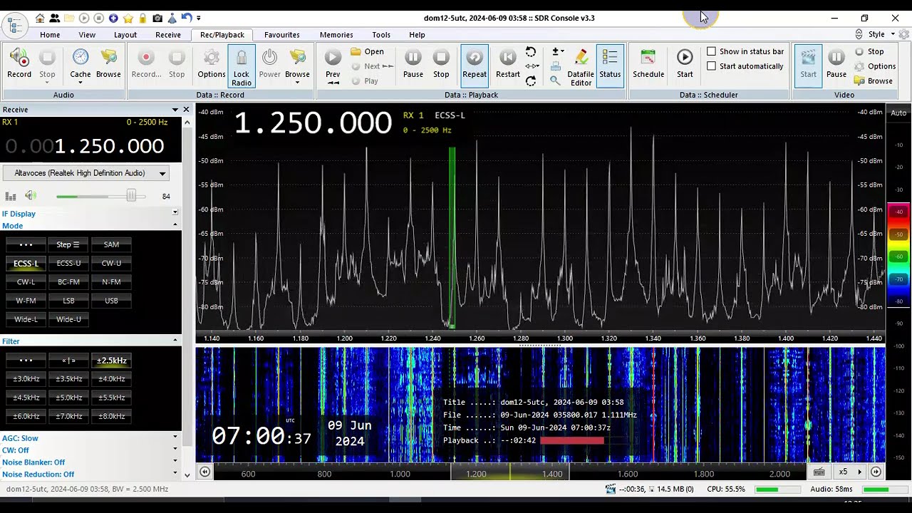 ZP3 RCC Radio (Asuncion, Paraguay) - 1250 kHz