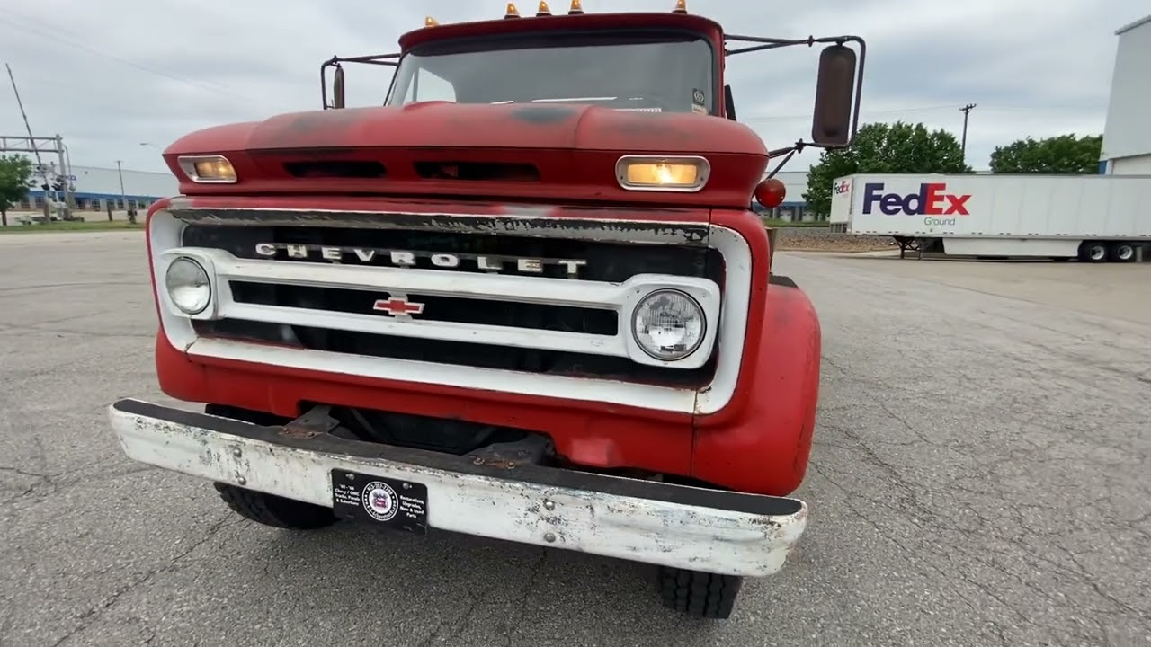 1966 Chevy LCF60 flatbed walk-around