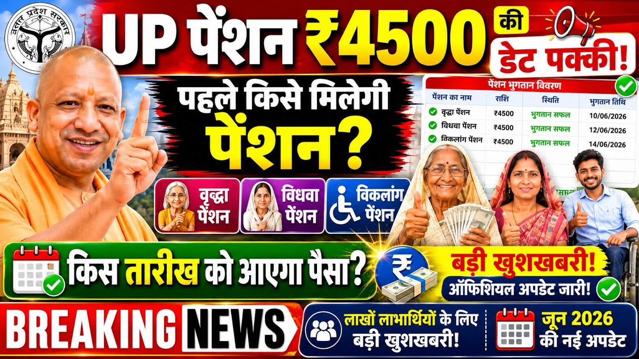 When Will UP Pension Be Received | Old Age, Widow, Disability Pension | Final Date Is Out | When ...