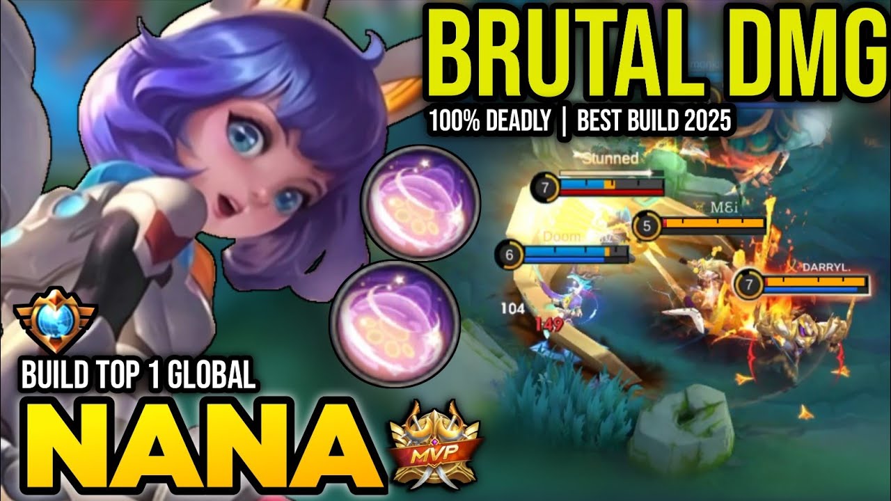 NANA BEST BUILD 2025 | BUILD TOP 1 GLOBAL NANA GAMEPLAY | MOBILE LEGENDS✓