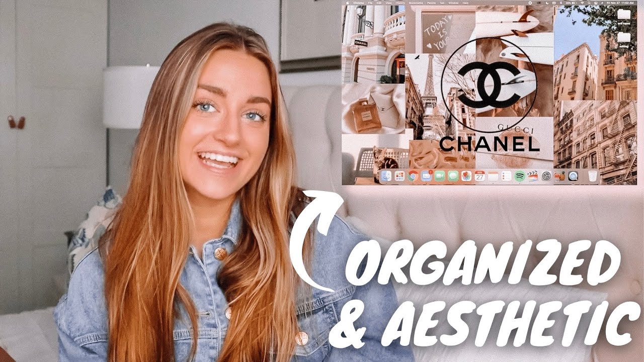 how to make your laptop ORGANIZED & AESTHETIC
