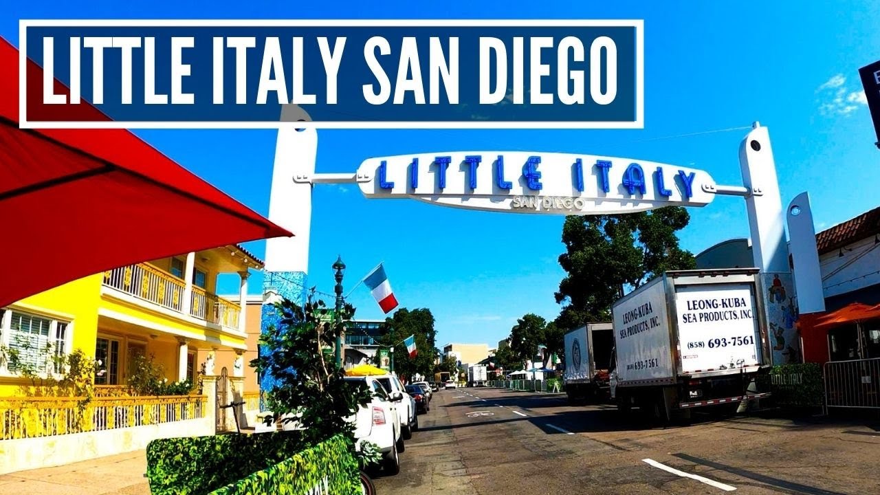San Diego Little Italy Restaurant Tour 4K