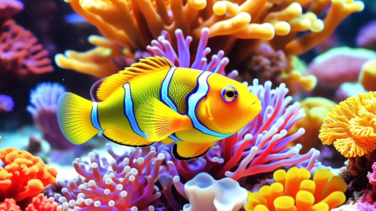 The Best 4K Aquarium - Dive Into The Mesmerizing Underwater Realm, Sea Jellyfish, Coral Reefs . #7