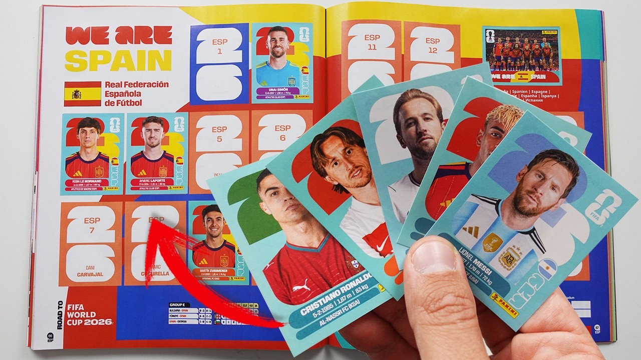 PEGANDO y COMPLETANDO EL &Aacute;LBUM DEL MUNDIAL 2026 | WORLD CUP 2026 PANINI