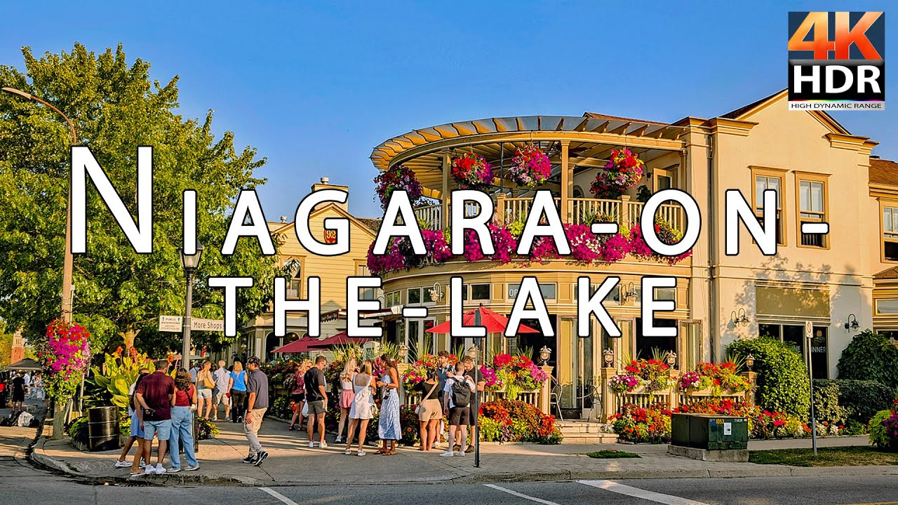 Niagara-On-The-Lake Ontario Canada: Walking Tour Through Canada's Most Charming Town 4K 60FPS HDR