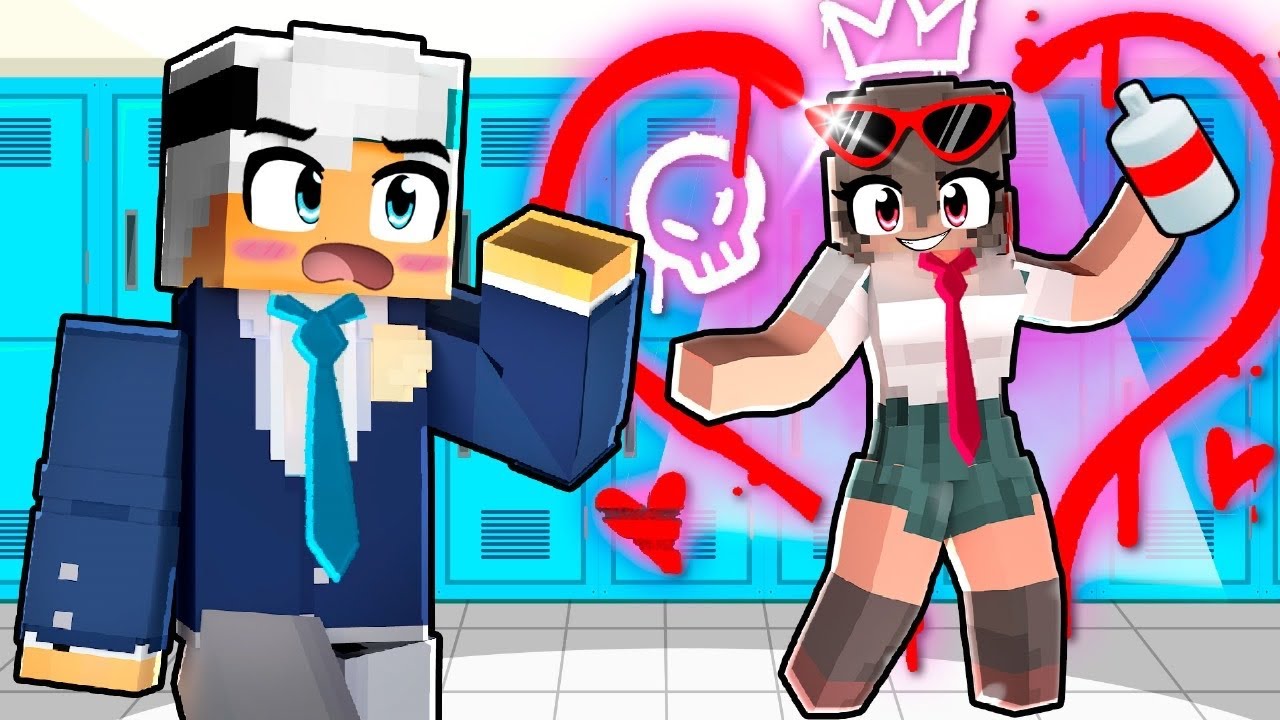 SOU O CRUSH da RAINHA DA ESCOLA no Minecraft